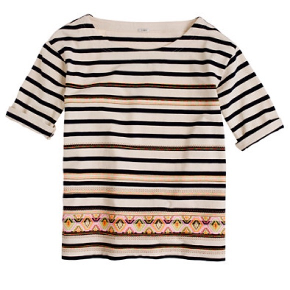 J. Crew Tops - BOGOFREE! J.Crew Striped Aztec Top